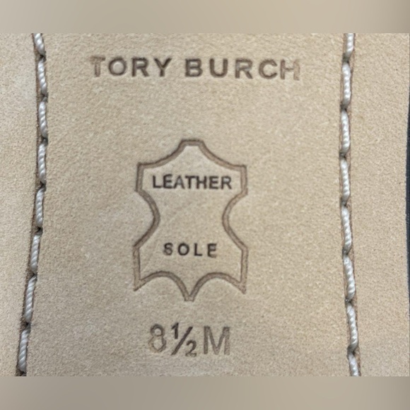 Tory Burch Georgia Pumps Women's 8.5 Perfect Black Buckled Hardware Square Toe - Picture 6 of 8